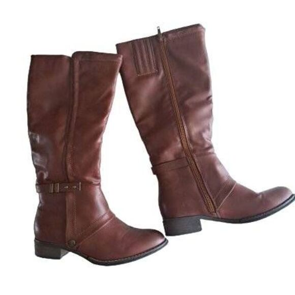 Clothes Mentor Shoes - Clothes Mentor Women's Seneca Western Brown Calf Boots Size 6.5